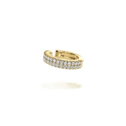 Discount Gabriel & Co. 14K Yellow Gold 15mm Diamond Earcuff Earring
