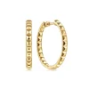 New Gabriel & Co. 14K Yellow Gold 30mm Geo Cube Classic Hoop Earrings