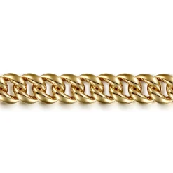 Discount Gabriel & Co. 14K Yellow Gold 12mm Hollow Cuban Link Tennis Bracelet