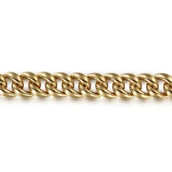 Clearance Gabriel & Co. 14K Yellow Gold 10mm Hollow Cuban Link Tennis Bracelet