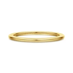 Best Gabriel & Co. 14K Yellow Gold 1mm Mini Spacer Band