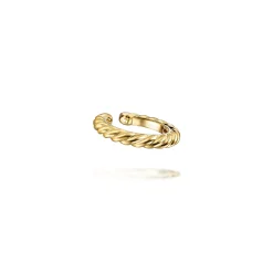 Gabriel & Co. 14K Yellow Gold 13mm Rope Single Cuff Earrings