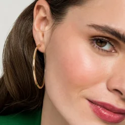 Clearance Gabriel & Co. 14K Yellow Gold 50mm Round Classic Hoop Earrings