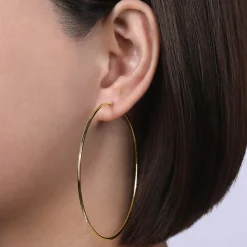 Discount Gabriel & Co. 14K Yellow Gold 70mm Round Classic Hoop Earrings