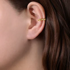 Outlet Gabriel & Co. 14K Yellow Gold 15mm Spike Hoop Earcuff