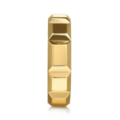 Sale Gabriel & Co. 14K Yellow Gold 6mm Square Mens Ring in High Polished Finish