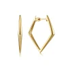 Outlet Gabriel & Co. 14K Yellow Gold 30mm Triangular Classic Hoop Earrings