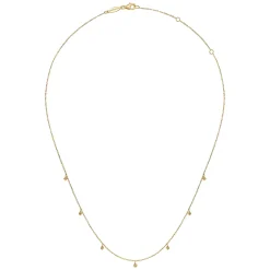Sale Gabriel & Co. 14K Yellow Gold Moon Plain Necklace