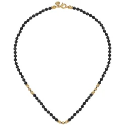 Outlet Gabriel & Co. 14K Yellow Gold Onyx Beads Necklace