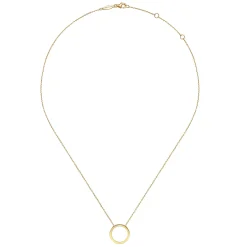 Outlet Gabriel & Co. 14K Yellow Gold Open Circle Pendant Necklace