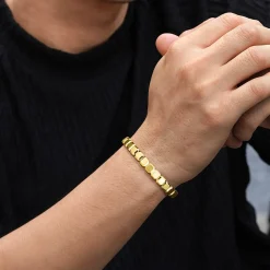 Best Gabriel & Co. 14K Yellow Gold Open Cuff Geometric Bangle