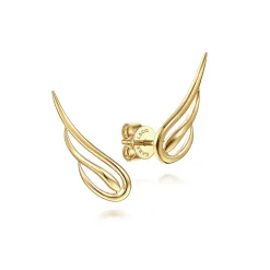 Sale Gabriel & Co. 14K Yellow Gold Open Wing Stud Earrings
