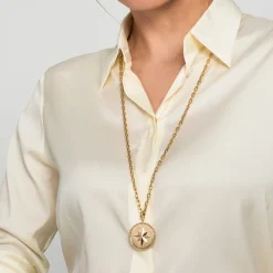 Best Gabriel & Co. 14K Yellow Gold Oval Link Chain Necklace