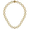 Gabriel & Co. 14K Yellow Gold Oval Link Chain Necklace wth Bujukan Connectors