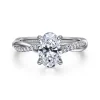 Online Gabriel & Co. 18K Yellow Gold Oval Twisted Diamond Engagement Ring