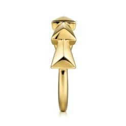Hot Gabriel & Co. 14K Yellow Gold Overlapping Triangles Stackable Ring