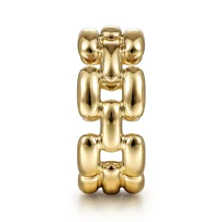 Outlet Gabriel & Co. 14K Yellow Gold Panther Chain Ring