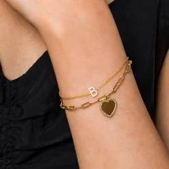 Gabriel & Co. 14K Yellow Gold Paperclip Chain Bracelet-Bujukan