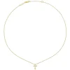 Online Gabriel & Co. 14K Yellow Gold Pearl Cross Pendant Necklace