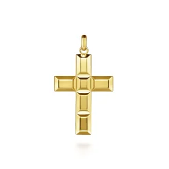 Discount Gabriel & Co. 14K Yellow Gold Plain Cross Pendant