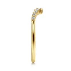 Online Gabriel & Co. 14K Yellow Gold Prong Set Diamond Anniversary Band - 0.15 ct