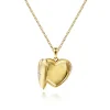 Discount Gabriel & Co. 14K Yellow Gold Puff Heart Pendant Locket Necklace with Diamond Star