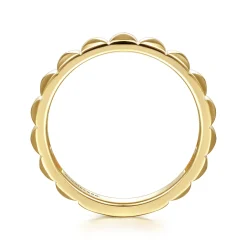 Hot Gabriel & Co. 14K Yellow Gold Pyramid Ring