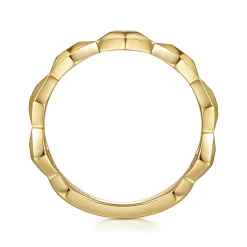 Gabriel & Co. 14K Yellow Gold Rhombus Station Ring