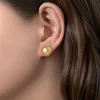 Best Gabriel & Co. 14K Yellow Gold Round Huggie Earrings