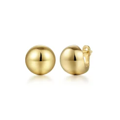 Best Gabriel & Co. 14K Yellow Gold Round Huggie Earrings