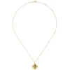 Gabriel & Co. 14K Yellow Gold Round Locket Pendant Necklace with Diamond Star Center