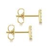 Outlet Gabriel & Co. 14K Yellow Gold Round Pave Diamond Stud Earrings