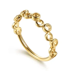 Discount Gabriel & Co. 14K Yellow Gold Round Shape Stackable Ring