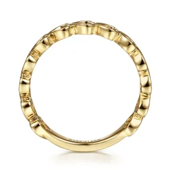 Hot Gabriel & Co. 14K Yellow Gold Sideways Heart Stackable Ring