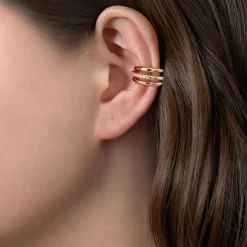 Sale Gabriel & Co. 14K Yellow Gold Single Diamond Single Ear Cuff