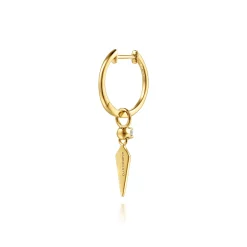 Outlet Gabriel & Co. 14K Yellow Gold Spike Diamond Huggie Drop Earrings