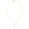 Gabriel & Co. 14K Yellow Gold Spike Graduating Diamond Vertical Spike Bar Necklace
