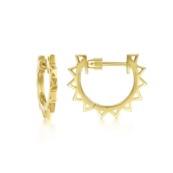 Sale Gabriel & Co. 14K Yellow Gold Spike Huggie Earrings