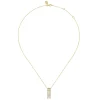 Sale Gabriel & Co. 14K Yellow Gold Spike Multi Row Vertical Diamond Pendant Necklace