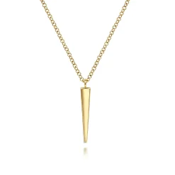 New Gabriel & Co. 14K Yellow Gold Spike Pendant Necklace