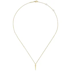 New Gabriel & Co. 14K Yellow Gold Spike Pendant Necklace