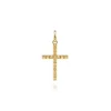 Outlet Gabriel & Co. 14K Yellow Gold Square Station Mini Cross Pendant