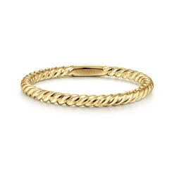 Clearance Gabriel & Co. 14K Yellow Gold Stackable Ring