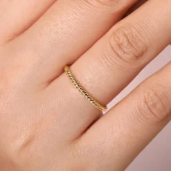 Clearance Gabriel & Co. 14K Yellow Gold Stackable Ring