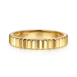 Best Gabriel & Co. 14K Yellow Gold Stackable Ring