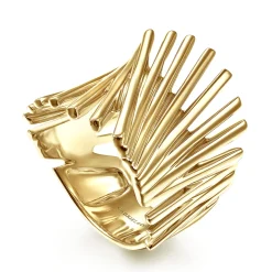 Clearance Gabriel & Co. 14K Yellow Gold Stacked Bar Cage Ring