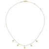 Clearance Gabriel & Co. 14K Yellow Gold Star Drop Station Necklace