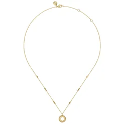 Online Gabriel & Co. 14K Yellow Gold Star of David Medallion Necklace