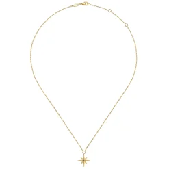 Outlet Gabriel & Co. 14K Yellow Gold Star Pendant Necklace