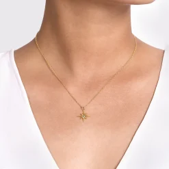 Outlet Gabriel & Co. 14K Yellow Gold Star Pendant Necklace